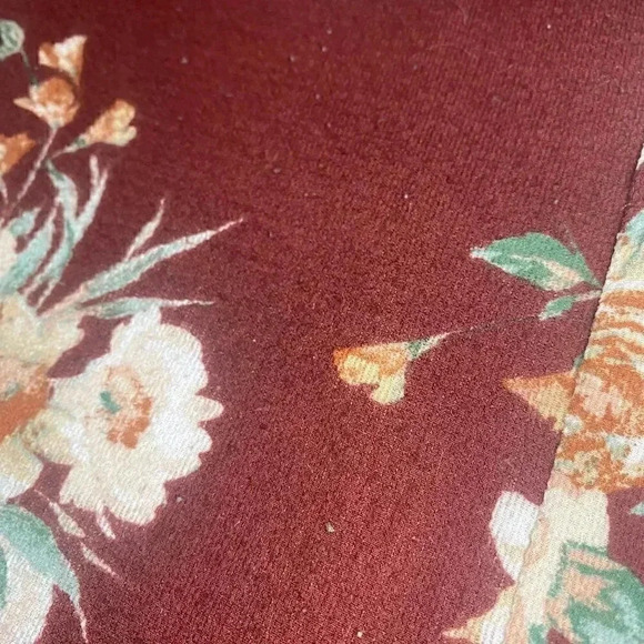 Womens Urban Romantics Red Floral Blouse - M - Picture 8 of 9